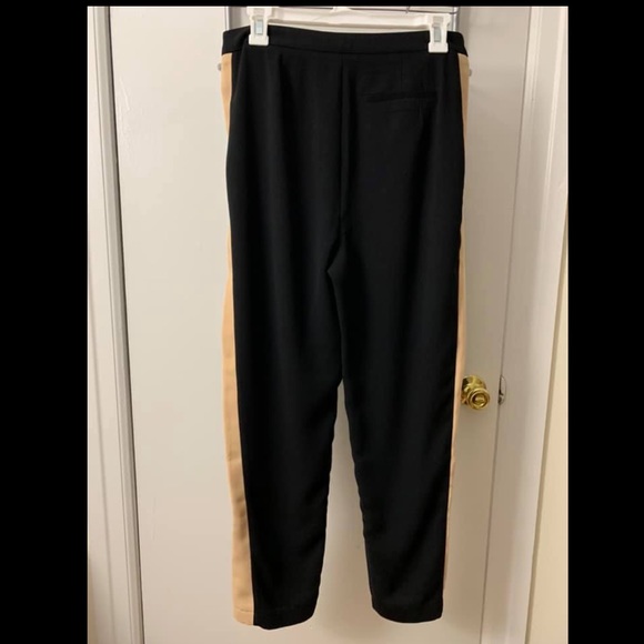 NWOT Tuxedo Stripe High Wasted Pants - Picture 2 of 5